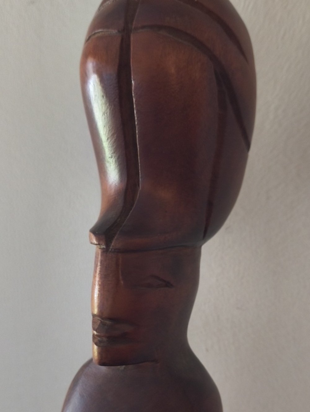 Handcarved 36" Brown Wooden Serving Spoon and Fork Wall Decor Vintage - Picture 2 of 5